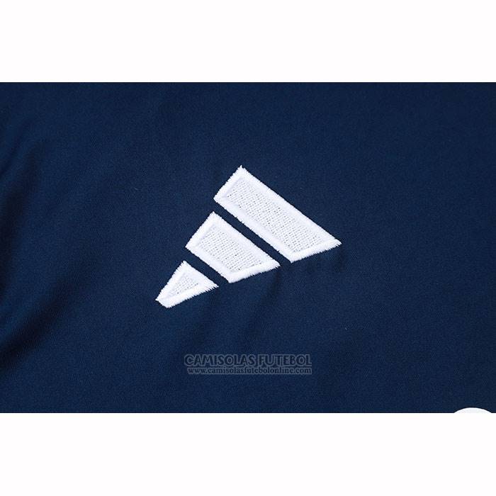 Fato de Treino Real Madrid Manga Curta 2025-2026 Azul Branco - Calcas Curta